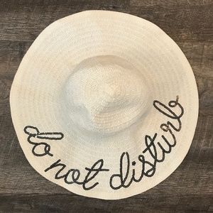 "Do Not Disturb" Floppy Beach Hat